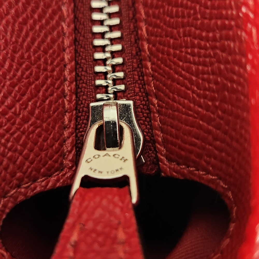 Coach Red Leather City Zip Tote - Picture 10 of 15